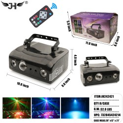 DJ LIGHTS 3 IN 1 WITH REMOTE  9PC/CS