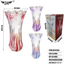 GLASS VASE 15PC/CS
