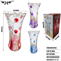 GLASS VASE 15PC/CS