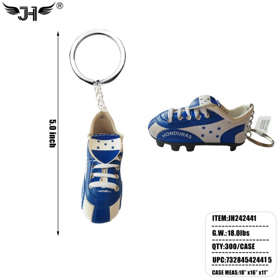 COUNTRY KEYCHAIN - SOCCER SHOE HONDURAS 25DZ/CS