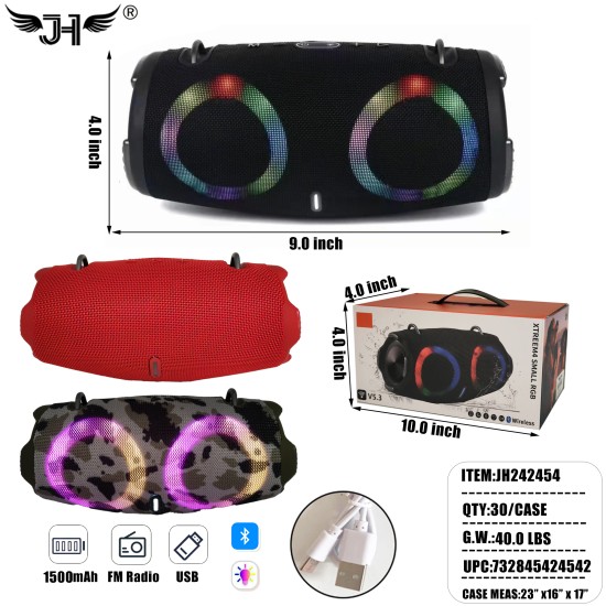 SPEAKER - MIX COLOR LIGHT UP 30PC/CS
