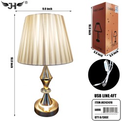 TABLE LAMP - CRYSTAL INCLUDE LIGHT BULB 6PC/CS