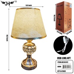 TABLE LAMP - CRYSTAL INCLUDE LIGHT BULB 6PC/CS