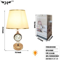 TABLE LAMP - CRYSTAL ROSE INCLUDE LIGHT BULB 6PC/CS
