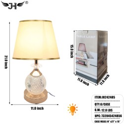 TABLE LAMP - CRYSTAL INCLUDE LIGHT BULB 6PC/CS