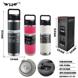 INSULATED BOTTLE - COLD & HOT MIX 3 COLOR 24PC/CS