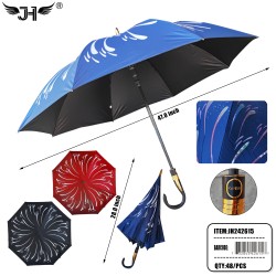 UMBRELLA - J HANDLE FOLDING AUTO OPEN 28