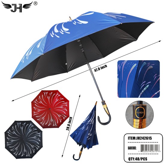 UMBRELLA - J HANDLE FOLDING AUTO OPEN 28 UMBRELLA - J HANDLE FOLDING AUTO OPEN 28