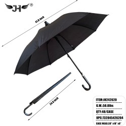UMBRELLA - J HANDLE AUTO OPEN BLACK 41