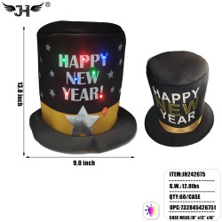 NEW YEAR HAT - TOP SPONGE HAT LIGHT UP 5DZ/CS