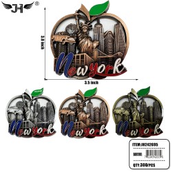 NYC FRIDGE MAGNET - LANDSCAPE MIX COLOR 25DZ/CS