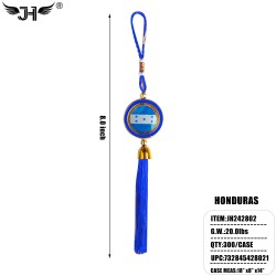 FLAG CAR MIRROR HANGING DECORATION - HONDURAS 25DZ/CS