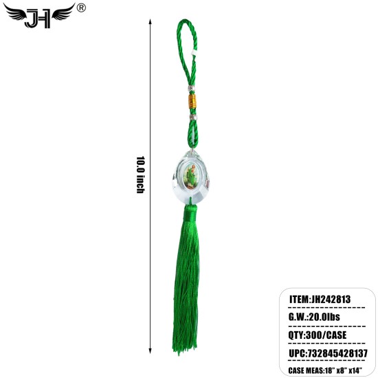 RELIGIOUS CAR MIRROR HANGING DECORATION - SAN JUDAS 25DZ/CS