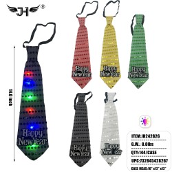 NEW YEAR TIE - LIGHT UP MIX COLOR 12DZ/CS