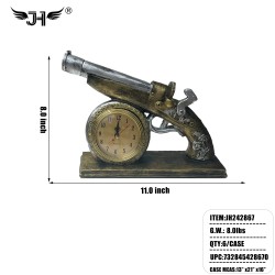 DESKTOP CLOCK - GUN 6PC/CS