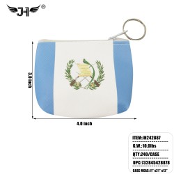 FLAG COIN PURSE - GUATEMALA CHAIN DESIGN 20DZ/CS