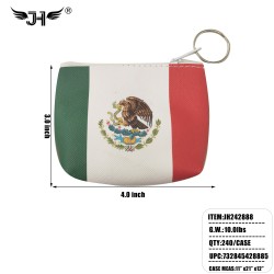 FLAG COIN PURSE - MEXICO CHAIN DESIGN 20DZ/CS