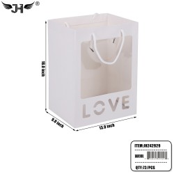 WINDOW OPEN GIFT BAG - #4 SIZE L LOVE 13