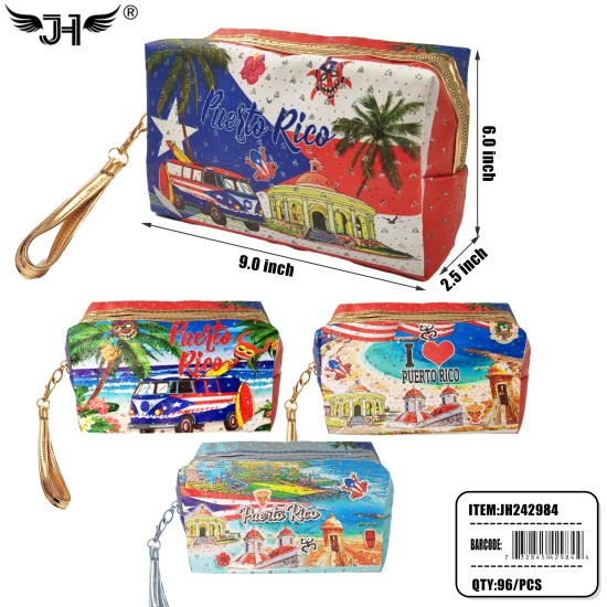 COUNTRY MAKE UP BAG - PUERTO RICO 8DZ/CS