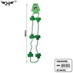 ST.PATRICK DAY - GREEN NECKLACE 12DZ/CS