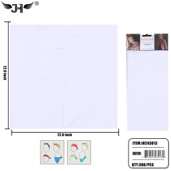 BANDANA - SOLID WHITE 25DZ/CS