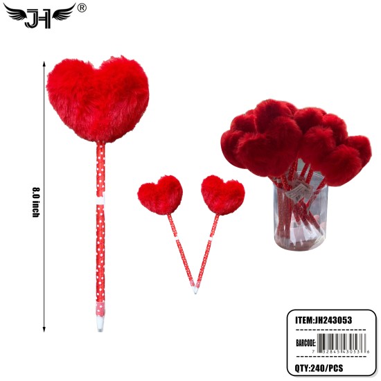 PEN - VALENTINE PEN HEART 20DZ/CS