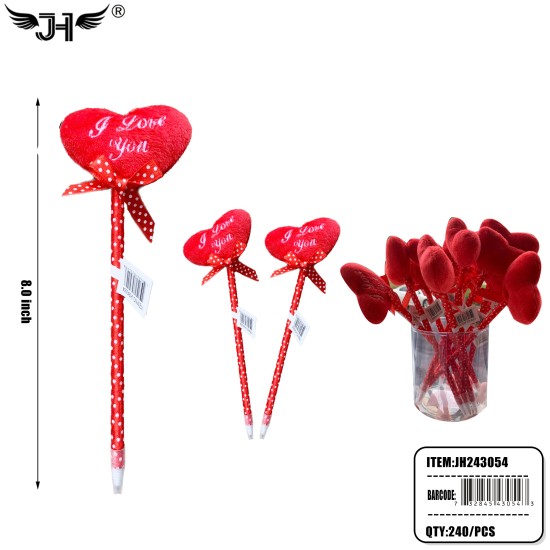 PEN - VALENTINE PEN I LOVE YOU HEART 20DZ/CS