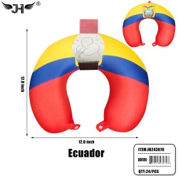 FLAG NECK PILLOW - ECUADOR FLAG 24PC/CS