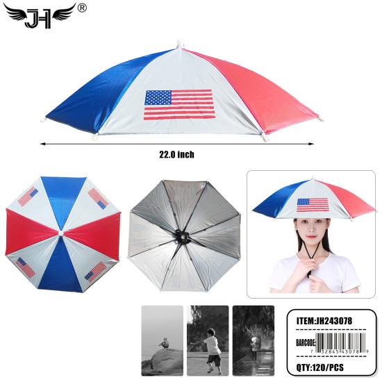 FLAG UMBRELLA HAT -  USA 19.6