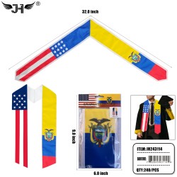 GRADUATION - STOLE ECUADOR & USA 20DZ/CS