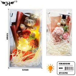 GRADUATION - GIFT SET WITH BEAR 2 COLOR 24PC/CS