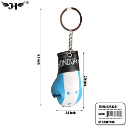 COUNTRY KEY CHAIN - HONDURAS BOXING GLOVE 25DZ/CS