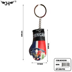 COUNTRY KEY CHAIN - DOMINICAN BOXING GLOVE 25DZ/CS