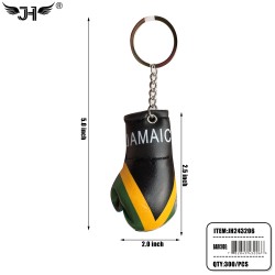 COUNTRY KEY CHAIN - JAMAICA BOXING GLOVE 25DZ/CS