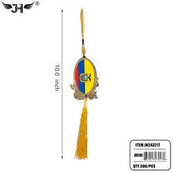 FLAG CAR MIRROR HANGING DECORATION - ECUADOR 25DZ/CS