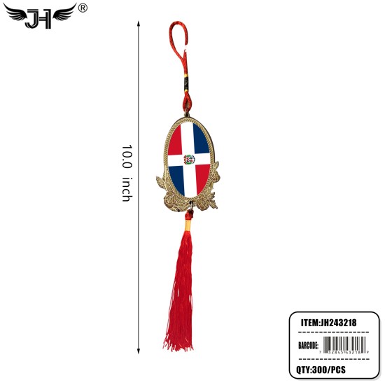FLAG HANGING DECORATION - DOMINICAN REPUBLIC 25DZ/CS
