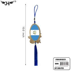 FLAG HANGING DECORATION - GUATEMALA 25DZ/CS