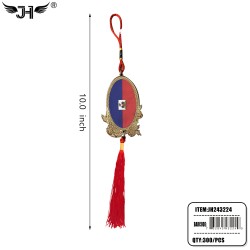 FLAG HANGING DECORATION - HAITI 25DZ/CS