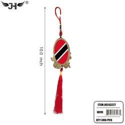FLAG HANGING DECORATION - TRINIDAD&TOBAGO 25DZ/CS