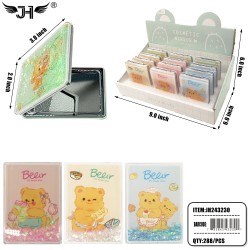 MIRROR - MAKE UP FOLDING MIRROR BEAR 4 DESIGN MIX 24DZ/CS