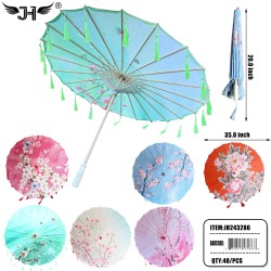UMBRELLA - FOLDING CHINESE STYLE MIX 6 COLOR 48PC/CS
