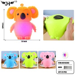 PUFFER TOY - ELEPHANT LIGHT UP 4 COLOR (6PC) 12BX/CS