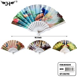 HAND FAN - PEACOCK 20DZ/CS