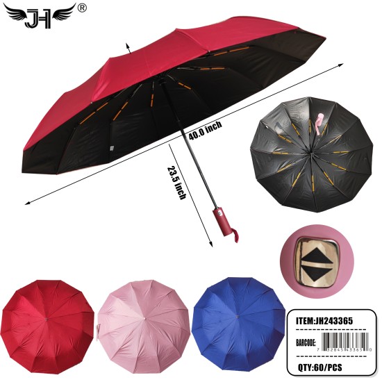 UMBRELLA - FOLDING AUTO & CLOSE MIX 4 COLOR 23.5