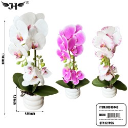 POT FLOWER - 17" ORCHARD MIX 3 COLOR 12PC/CS