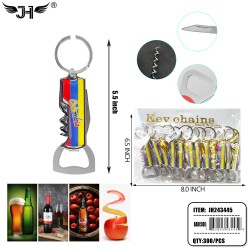 KEYCHAIN - #11 CORKSCREW BOTTLE OPENER COLOMBIA 25DZ/CS