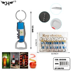 KEYCHAIN - #11 CORKSCREW BOTTLE OPENER NICARAGUA 25DZ/CS