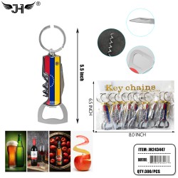 KEYCHAIN - #11 CORKSCREW BOTTLE OPENER VENEZUELA 25DZ/CS
