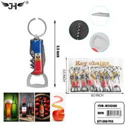 KEYCHAIN - #11 CORKSCREW BOTTLE OPENER HAITI 25DZ/CS