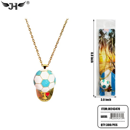 COUNTRY NECKLACE - GUATEMALA CAP 25DZ/CS